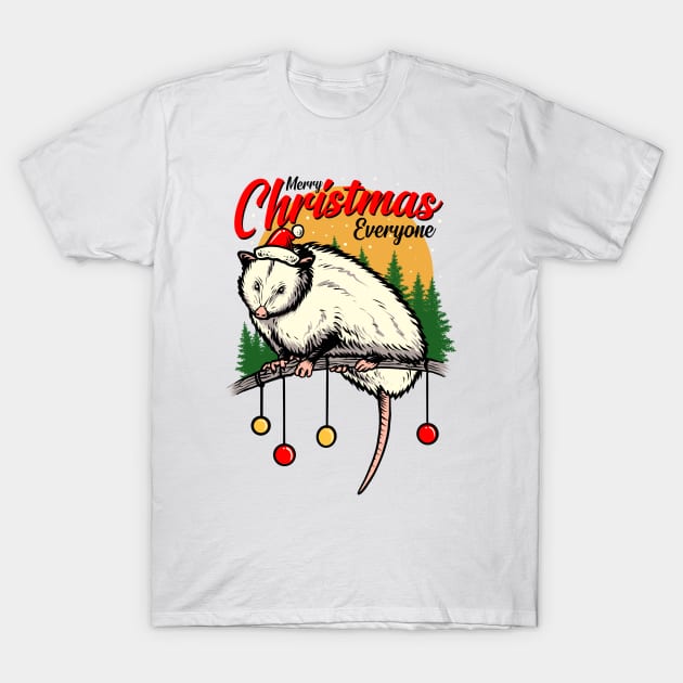 Merry christmas from opossum T-Shirt by night sometime